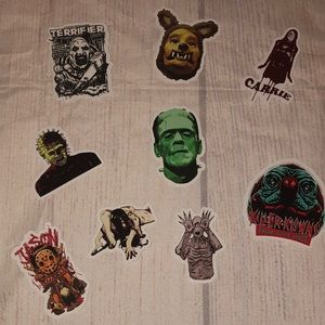 NEW_ 9 Piece Sticker Bundle - Horror Theme